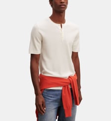 T-shirt col tunisien Bompard