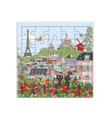 Carte Puzzle Paris Au Balcon Cartesdart