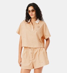 Polo imprimé tennis oversize Lacoste