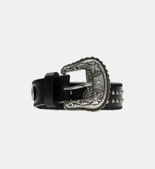 Ceinture cloutée en cuir véritable Guess