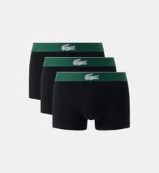 Lot de 3 boxers courts jersey stretch crocodile Lacoste