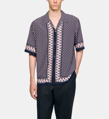 Chemise fluide à imprimé cœur Sandro