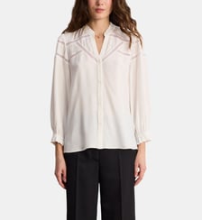 Chemise fluide à volants et dentelle - CHRISSY Pablo