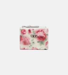 Petit portefeuille en PU brillant imprimé Diesel