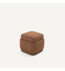Pouf en jacquard pied de poule AM.PM
