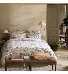 Housse de couette imprimée en satin de coton bio, MAUSSANE Alexandre Turpault