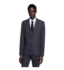 Veste de costume slim laine chinée Sandro