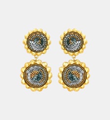 Boucles d'oreilles clip Angèle pendantes rondes  - Angele Satellite