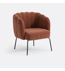 Fauteuil bas velours La Redoute Interieurs