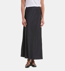 Jupe longue en satin de viscose La Fée Maraboutée
