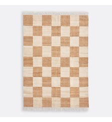 Tapis 78% jute, motif damier La Redoute Interieurs
