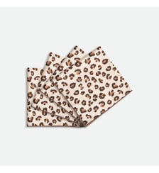 Lot de 4 serviettes de table, imprimé léopard, en coton La Redoute Interieurs