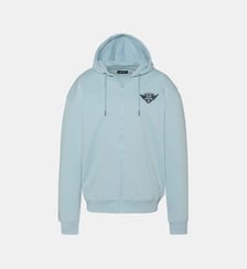 Sweatshirt zippé à capuche army Schott