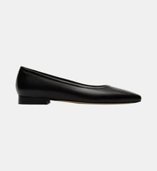 Alfida - Ballerines En Cuir Nappa Noir Parallèle