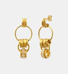 Boucles d'oreilles tiges percées   doré à l'or fin - Alicudi Satellite