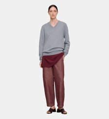 Pantalon en denim à coupe « barrel fit » avec du coton Adolfo Dominguez