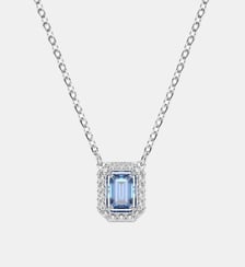 Pendentif Una, Métal rhodié Swarovski