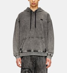 Sweat à dos patchwork coupé brut Diesel