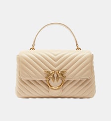 Sac à main lady love bag puff moyen en cuir nappa à chevrons Pinko