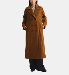 Manteau Denise en lainage à chevrons Ines de la Fressange Paris