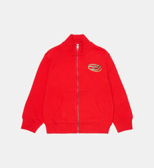 Sweat zippé avec logo Diesel Kids