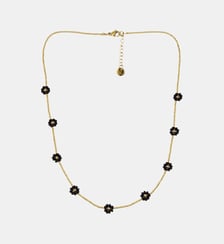 Collier  Prairie avec fleurs à perles Miyuki Les Cléias