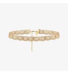 Collier choker doré - LACE Caroline Najman