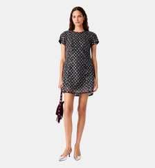 Robe courte strassée Maje