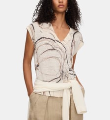 Gilet en maille imprimée Adolfo Dominguez