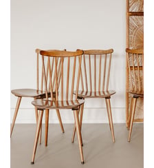 Lot de 4 chaises élégante en bois Alma N°2001 - Produit chiné Debongout