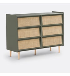 Commode 6 tiroirs en cannage La Redoute Interieurs