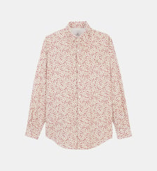 Chemise manches longues coton imprimé petites fleurs Serge Blanco