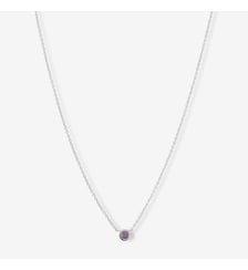 Collier argent 925 serti d'une pierre d'Améthyste Balaboosté