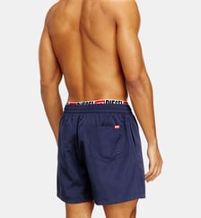Short de bain court avec imprimé logo Diesel