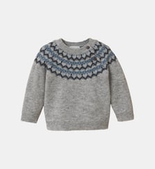 Pull laine col jacquard Bébé Cyrillus