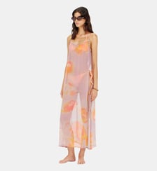 Robe de plage en chiffon à motif floral Diesel