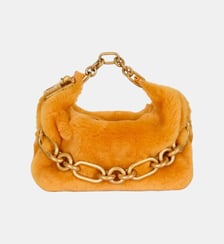 Sac Sync Mini en shearling Balmain