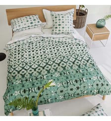 Housse de couette imprimée en percale de coton, KARAOSHI CELADON Designers Guild