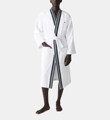Peignoir de bain long en coton Lacoste Home