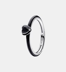 Bague Cœur Chakra Noir Pandora