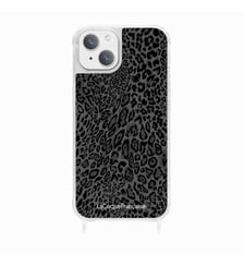 Coque de téléphone glossy léopard gris avec anneaux pour iPhone 13 La Coque Française
