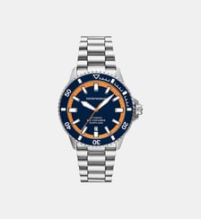 Montre automatique Sea explorer Bleu foncé, Orange AR60090 Emporio Armani