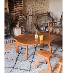 Table basse brutaliste Léonie N°110- Produit chiné Debongout