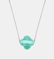 Collier, amazonite, or blanc Morganne Bello