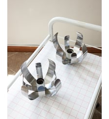 Paire d'appliques en chrome Sonia N°304- Produit chiné Debongout