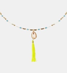 Collier avec perles et pendentif avec pompon TAMARA Hipanema