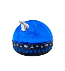 Veilleuse - Projecteur Musical d'Aurores Boréales - Ours sur la banquise - 12cm - piles incluses Trousselier