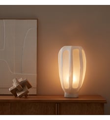 Lampe hexagonale verre givré et opaque AM.PM