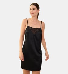 Nuisette Silk'n Lace en soie et dentelle noir Maison Lejaby