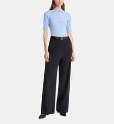 Polo manches courtes vera col chemise coupe ajustée Fusalp